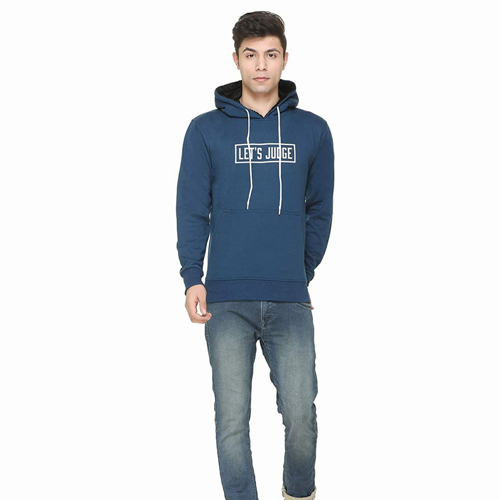 New Arrival Custom Wholesale Blank 300 Gsm Heavyweight 100% Cotton Fleece Pullover Men Hoodie In Bulk